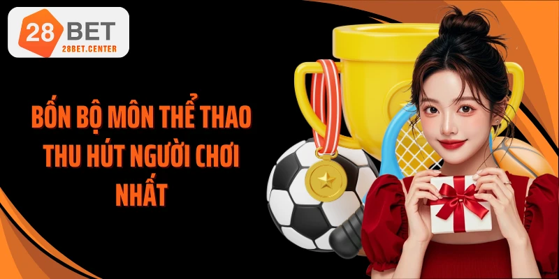 Bốn bộ môn thể thao thu hút người chơi nhất