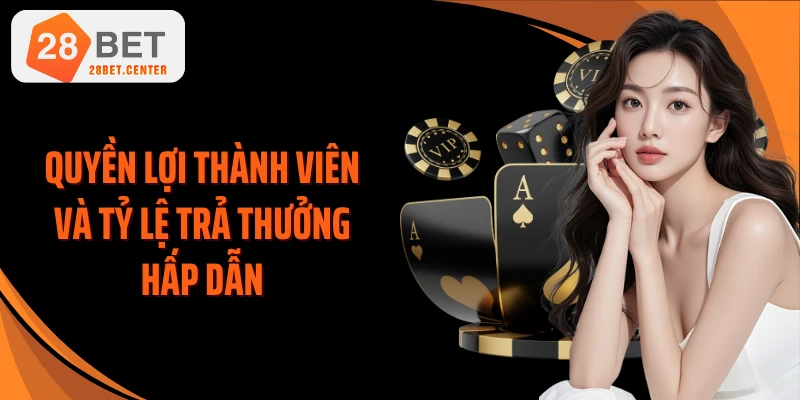 Quyền lợi thành viên và tỷ lệ trả thưởng hấp dẫn